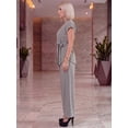 thumbnail image 4 of Conjunto Elegante 2 Piezas Pantalon Wide Legs Blusa Cruzada Outfit para Mujer, 4 of 7