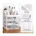 thumbnail image 2 of Cajones Organizadores Maquillaje Cosméticos 4 Niveles Blanco, 2 of 4