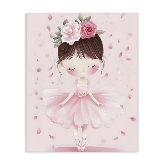 Stupell Industries Cottage Ballerina With Floral Headdress Canvas Art, 16 x 20, by Creative Studio