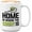 Home is Where The Court is White, variant on Tennis Player Mug White 11oz - Tennis Grandpa - Court Pro Tennis Racket Ball Winning Double Strategy Trainer Equipment