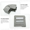 thumbnail image 3 of WHAMVOX Grey Cotton Linen Closet Organizer with 4 Layers for Home Use Foldable and Storage Solution, 3 of 8
