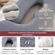 thumbnail image 3 of Almohada de Maternidad en Forma de U, Almohada de Maternidad para Apoyo Cuerpo Completo, Cómodos y Transpirables, con Funda Extraíble Terciopelo de Frijol, Gris, 3 of 7