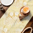 thumbnail image 3 of Table Runners 120 Inches Long Dress Scarves, Yellow Palm Tree Farmhouse Coffee/Dining/Kitchen Table Decor Table Runner for Living Room, Summer Tropical Plants Leaves Vintage Flowers 13x120 Inch, 3 of 9