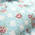 thumbnail image 6 of Lush Decor Cottage Core Floral Ruffle Reversible Oversized Quilt Blue/Blush 3Pc Set Full/Queen, 6 of 8