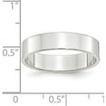 thumbnail image 4 of Avariah Diamonds Solid 10k White Gold 5.2mm Lightweight Flat Wedding Band Size 8 - Ring Size 8.0, 4 of 7