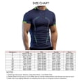 thumbnail image 5 of Camiseta deportiva para hombre, camiseta de entrenamiento transpirable, manga corta con estampado bonito para gimnasio, 5 of 5