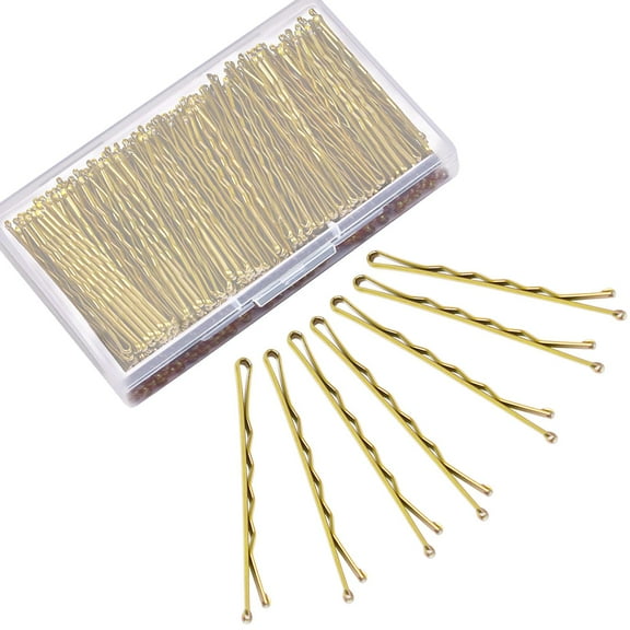 Blonde Bobby Pins, 240 count Gold Bobby Pins Hair Pins Blonde Bobby Pins Blonde Hair with Box for Women Girls (Blonde,2.2 Inch)