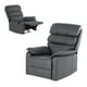 thumbnail image 1 of Sillón Reclinable De Tela Reposet Manual Individual gris, 1 of 9