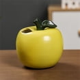 thumbnail image 2 of Green Apple Vase for Flowers, Decorative Ceramic Fruit Vase, Fruit Flower Pot, Fruit Shaped Planter Pot for Table Centerpiece, Home, Coffee Table, Office, Garden, Balcony, Kitchen, Spring Decor,, 2 of 8