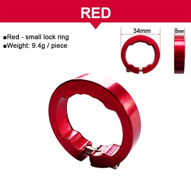 MYG 1pair Aluminum Alloy Bike Grips Fixing Ring End Lock Rings Handlebar Lock Ring