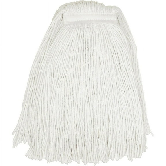 Genuine Joe GJOZ24RAY, Cut End Rayon Mophead, 1 Each, Natural - Rayon | Bundle of 5 Each