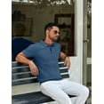thumbnail image 2 of COOFANDY Men Knit Polo Shirts Vintage Button Up Shirts Lightweight Breathable Cool Summer Beach Tops, 2 of 5