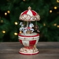 thumbnail image 3 of Northlight Horses and Cupids Animated Musical Carousel - 7.25", 3 of 6