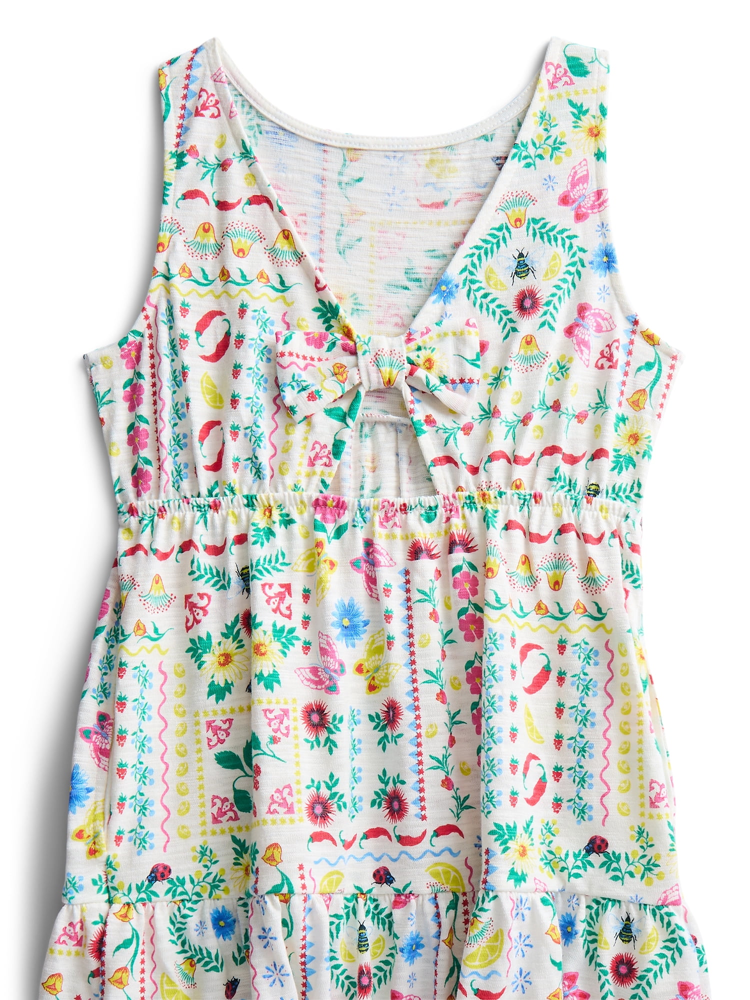 Wonder Nation Girls' Back Bow Sleeveless Dress, Sizes 4-18 & Plus