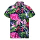 thumbnail image 2 of Camisa hawaiana con estampado 3D de plantas tropicales para hombre, camisas playeras con botones y flores, camisetas de manga corta de verano para hombre, blusas de calle, blusa Aloha, 2 of 5
