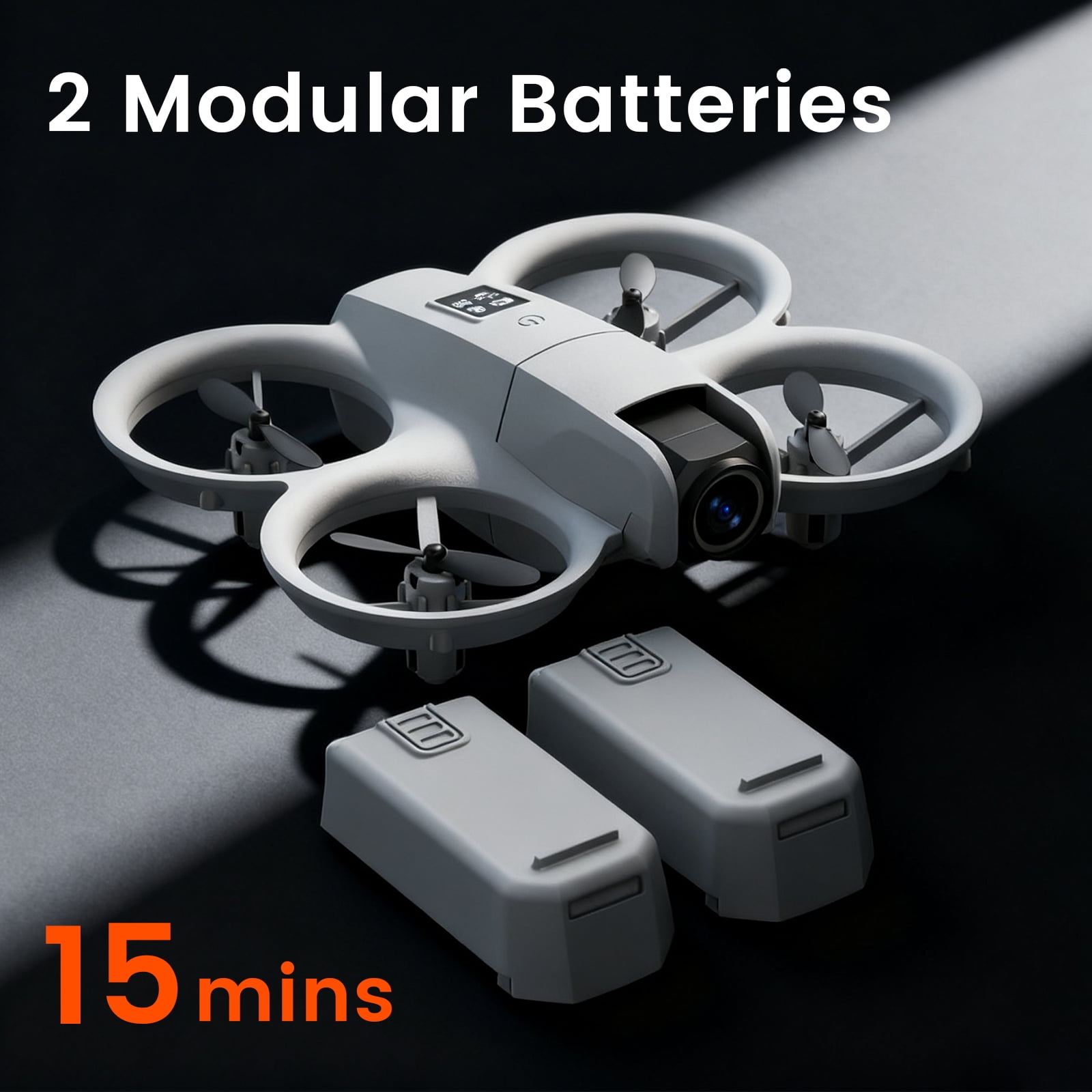 JoyStone Mini HD FPV Drone with Camera 1080P for Kids Adults, RC Quadcopter with LED Lights, One Key Take Off/Land, Optical Flow Position, Headless Mode, 360°Flip, 2 Batteries for Boy Girl