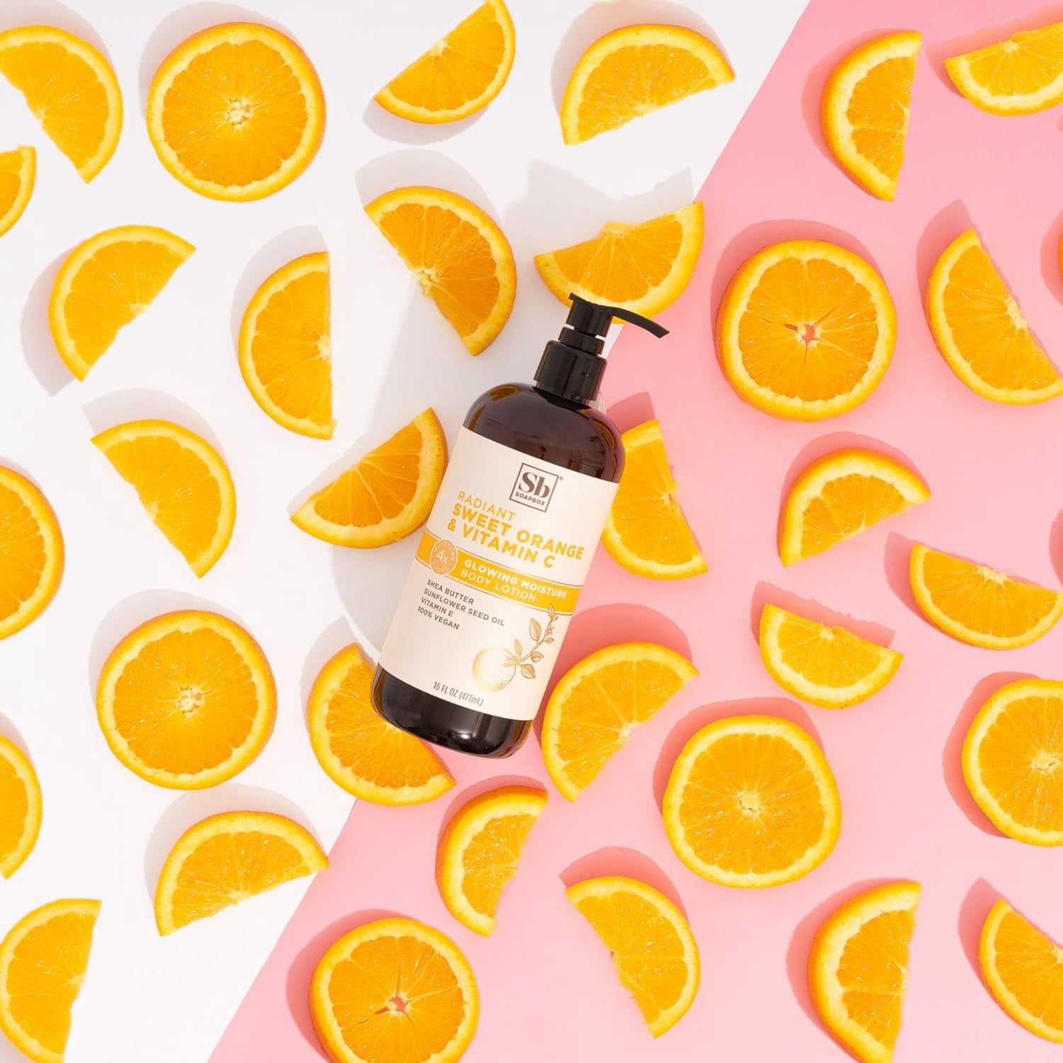 Soapbox Moisturizing Body Lotion, Sweet Orange & Vitamin C with Sunflower Oil, 3 Pack, 16oz each