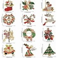 thumbnail image 2 of Juego de 12 broches de Navidad para mujer, con diamantes de imitación, corona de árbol de Navidad, muñeco de nieve, reno, adorno de Navidad, regalo, 2 of 7