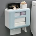 thumbnail image 1 of Fwttom Home Decor Wall-Mounted Layer Tissue Box for Home Decor - Modern Sturdy Plastic Tissue Container - for Bathroom Kitchen and Office, 1 of 9