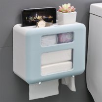 50% 0ff Clearance! Wall-Mounted Layer Tissue Box For Home Decor - For Bathroom Kitchen And Office - Modern Sturdy Plastic Tissue Container