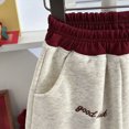 thumbnail image 4 of 3-4T Toddler Boys Jogger Pants Cotton Fall Winter Sweatpants Cartoon Cute Casual Elastic Lounging Trousers With Pocket 12M to 12T Little Boys Pants,White, 4 of 7