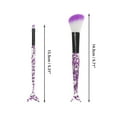 thumbnail image 2 of Unique Bargains 10 Pcs Mermaid Makeup Brush Set for Bathroom Purple Plastic Handle Nylon Hair, 2 of 5