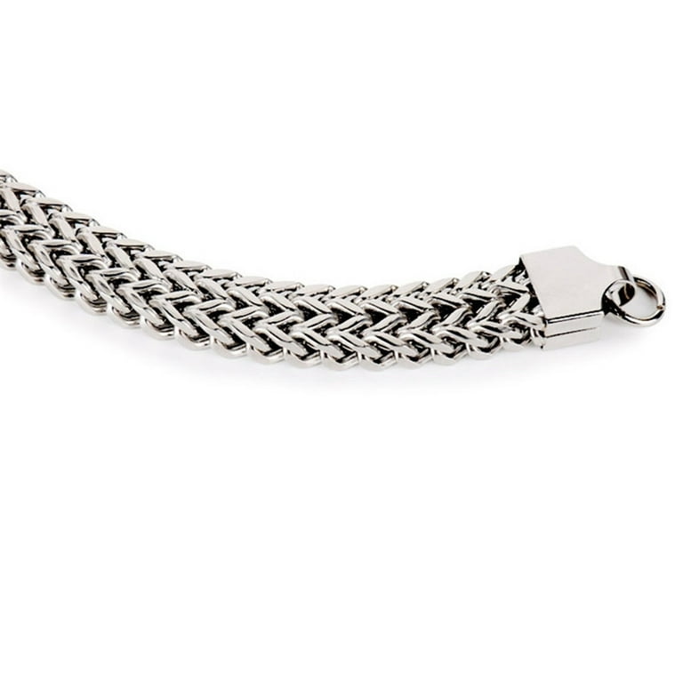 5/10/12mm Width Vintage Stainless Steel Snake Chain Bracelet Men Cool  Jewelry
