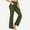Green-a, variant on High Waist Jeans for Women, Wide Leg Elastic Waist Flared Denim Pants, Casual Loose Fashion Trousers with Pockets