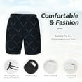 thumbnail image 5 of Fotbe Black Fish scales Men’s Swim Trunks Quick Dry Swim Shorts Board Shorts with Mesh Lining-XX-Large, 5 of 9