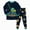 H517-Dark Green, variant on Little Boys Girls Sleepwear Pajama Set 2 Piece Cotton Long Sleeve Print Top and Pants Soft Pjs Jammies Fall Winter 3 6 9 12 18 24 Months 2 3 4 5 6 7 8 9 Years(Grey,3-4 Y)