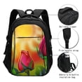 thumbnail image 3 of Easygdp Rose Psychedelic Mochila para Laptop de Viaje con Puerto USB, Mochila para Laptop con Puerto de Carga USB para Mujeres y Hombres, 3 of 7