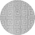 thumbnail image 1 of Ahgly Company Indoor Round Abstract Gray Contemporary Area Rugs, 5' Round, 1 of 1