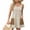 *Khaki, variant on Women's Striped Spaghetti Strap Romper Dress,Sleeveless Pockets Cover Up For Women,Ladies Summer A-Line Swing Sundress with Butil in Shorts,Green,S-5XL