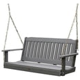 thumbnail image 3 of Highwood USA, LLC.  AD-PORL2-CHE 4ft Lehigh porch swing - Eco-friendly synthetic wood in charleston green, 3 of 52