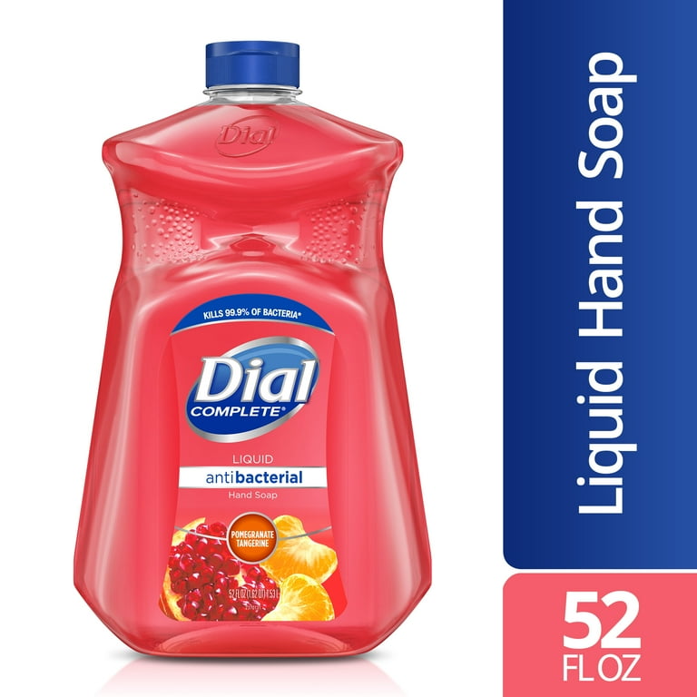 Dial pomegranate top and tangerine soap