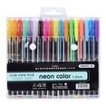 thumbnail image 2 of 1mm Bullet Tip Gel Pen Coloured Fluorescence Nite Writer Pen for Drawing Marker(18 Colors), 2 of 8