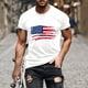 thumbnail image 1 of Tops para hombre, blusas y camisas de cuello redondo y manga corta para hombre, camiseta de cuello redondo y manga corta con estampado de la bandera del Día de la Independencia de Estados Unidos para, 1 of 5