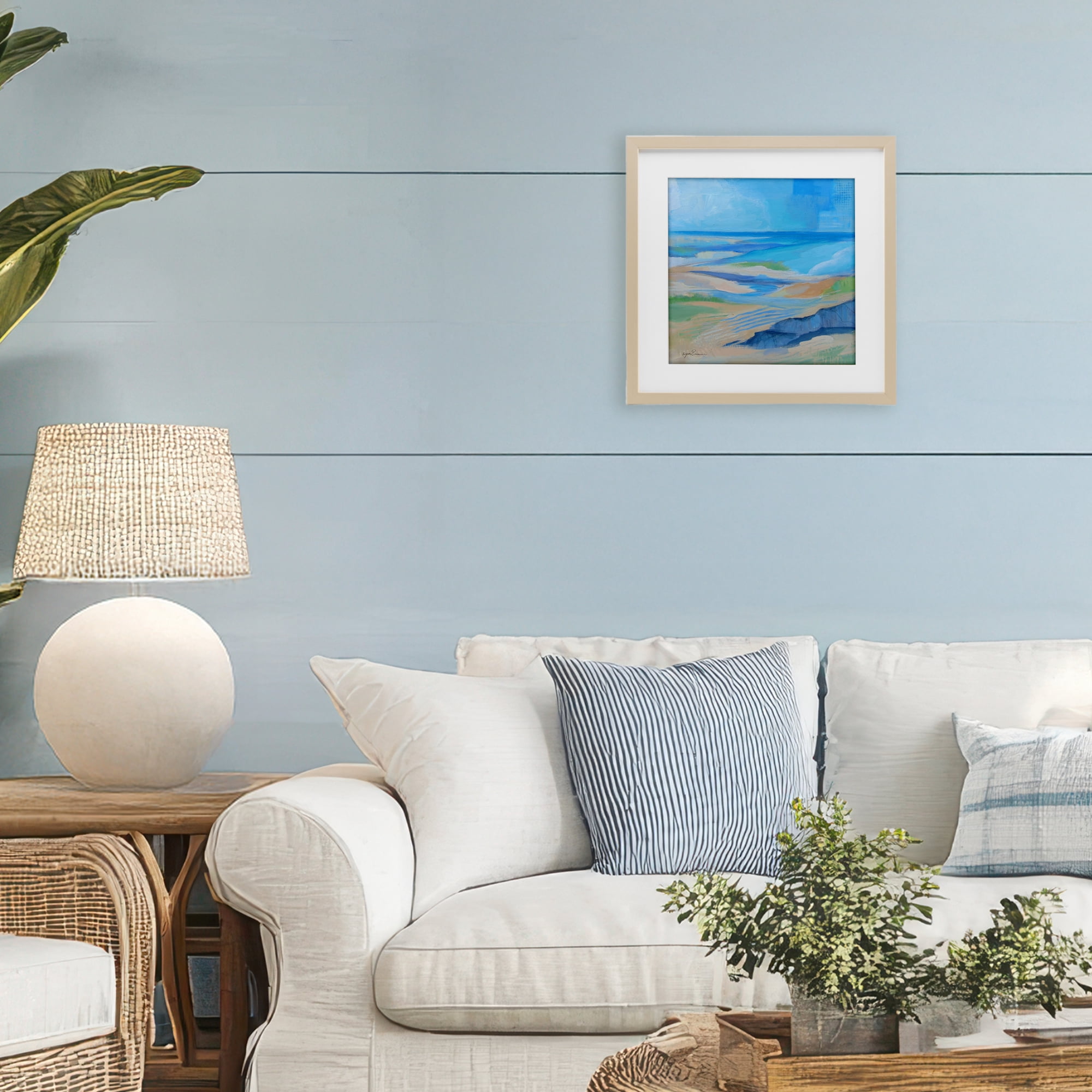 Stupell Industries After The Storm Beachscape Birch Framed Print Under Glass, design by Lynn Ericson Fine Art
