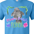 thumbnail image 4 of Inktastic Miami Beach Florida Cute Swimming Manatee T-Shirt, 4 of 5