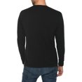thumbnail image 2 of Winter NIght Background Graphic Long Sleeve Crewneck Tee - Black 3XL, 2 of 4