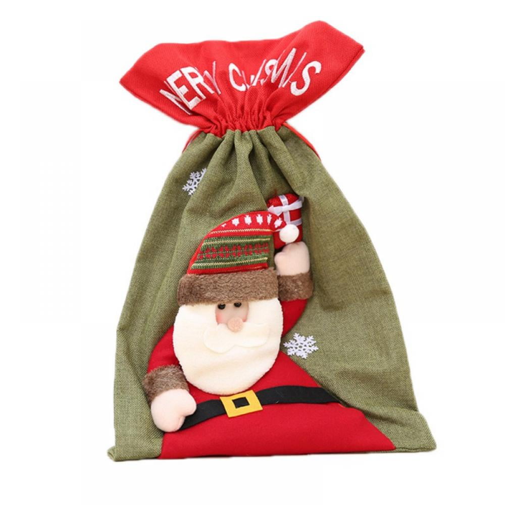 large christmas drawstring bolsas