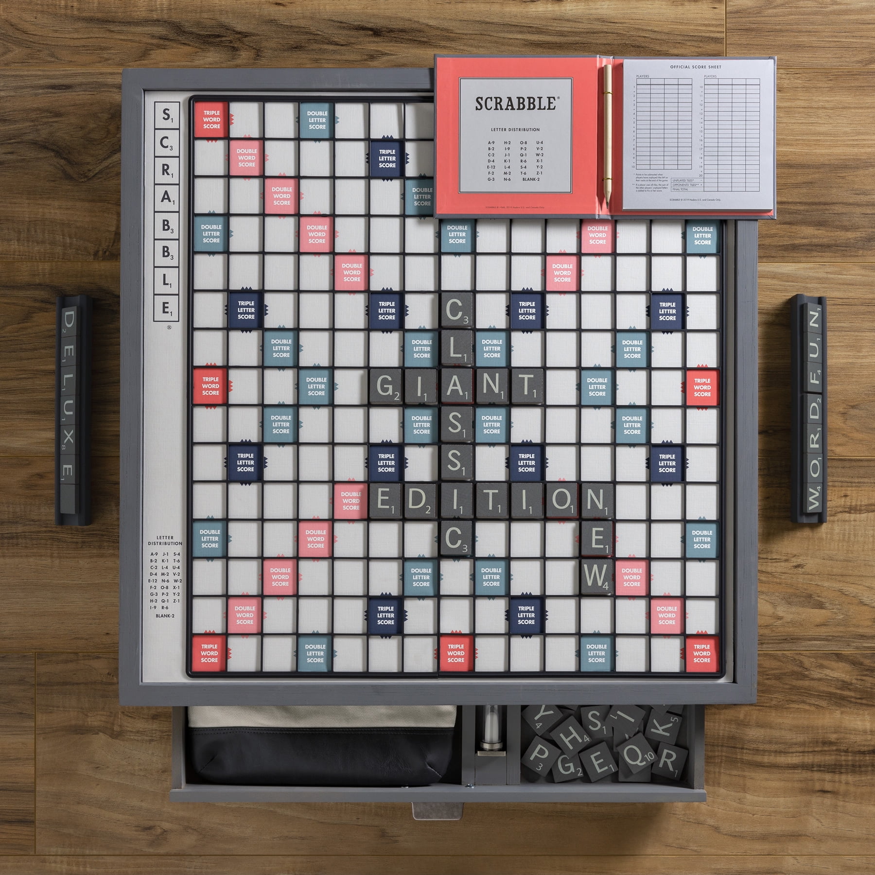 Winning Solutions Scrabble Giant Deluxe Designer Edition Board Game Walmart Com Walmart Com