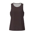 thumbnail image 4 of Easygdp Red and white polka dots Men's Tank Top, Sleeveless Muscle T Shirts, Breathable, Quick-Dry, Loose for Gym, Running, Fitness - X-Large, 4 of 9