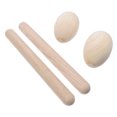 thumbnail image 3 of TAILTOSS 4Pcs Musical Instruments for Kids Wood Percussion Instrument Set Beige for Creativity, 3 of 8