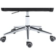 thumbnail image 4 of Meridian Furniture Karina Swivel Adjustable Black Velvet and Chrome Office Chair, 4 of 12
