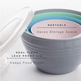 thumbnail image 3 of | Mixing Bowl Set with Lids Versatile Plastic Bowls for Kitchen Mixing, Serving, and Storage - 4-Piece in Various Sizes Space-Saving Nesting Design Dishwasher Safe, 3 of 4