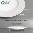 thumbnail image 2 of QPlus 4inch LED Recessed Lights, Aluminum Body, Daylight, Dimmable, 5000K, 20 Pack (Detachable Pink Trim), 2 of 5