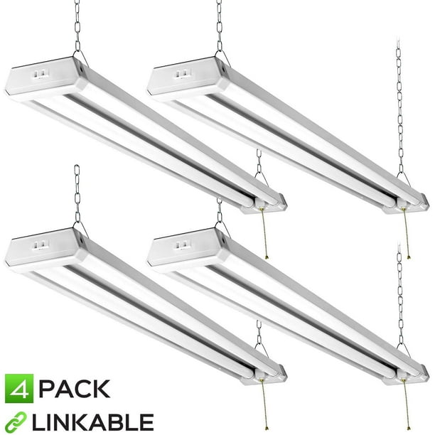 Maxlite 4ft Utility Led Shop Light Linkable 4300lm Daylight 5000k Pull Chain On Off 42w Garage Light Integrated Led Lights 4 Pack Walmart Com Walmart Com