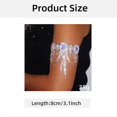 thumbnail image 3 of Rhinestones Tassels Bracelet Women's Fashion Bracelet Adjustable Bracelet for Evening Wear Silver, 3 of 4