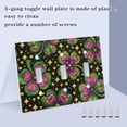 thumbnail image 4 of Dailycode Light Switch Plate Covers 2 Gang Wall Plate Plastics Outlet Covers for Kitchen Home Office Decor Four Leaf Clover Star, 4 of 8